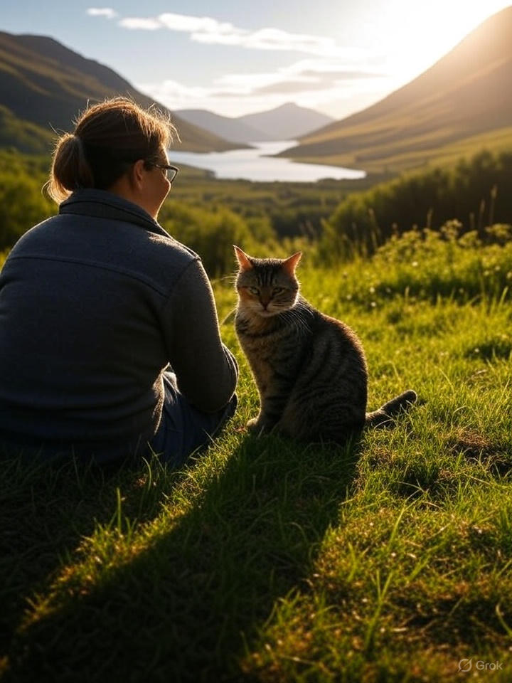 Pet-Friendly Travel Guide - nomadoverse - woman and cat in a trip